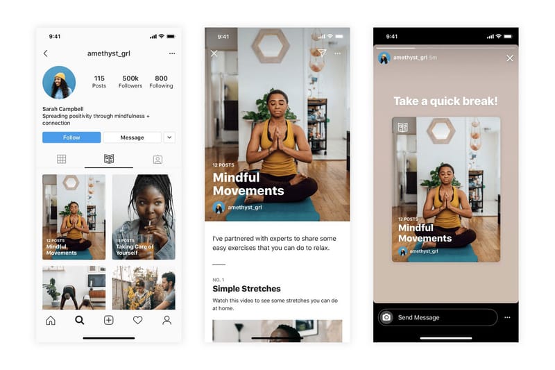 Instagram Launches "Guides," a New Feature Offering Curated Wellness Advice