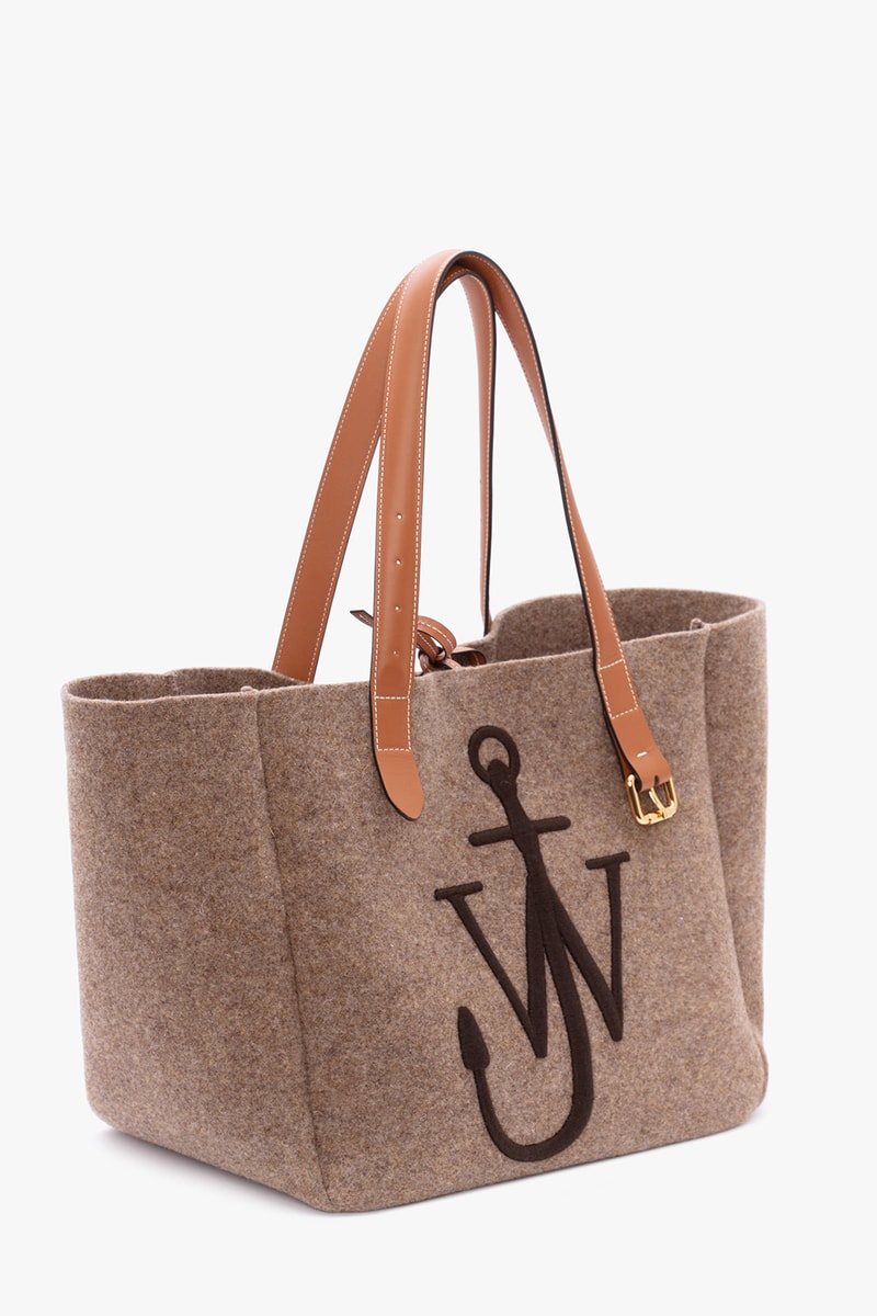 jw anderson belt tote bag fall winter collection black blue orange brown 