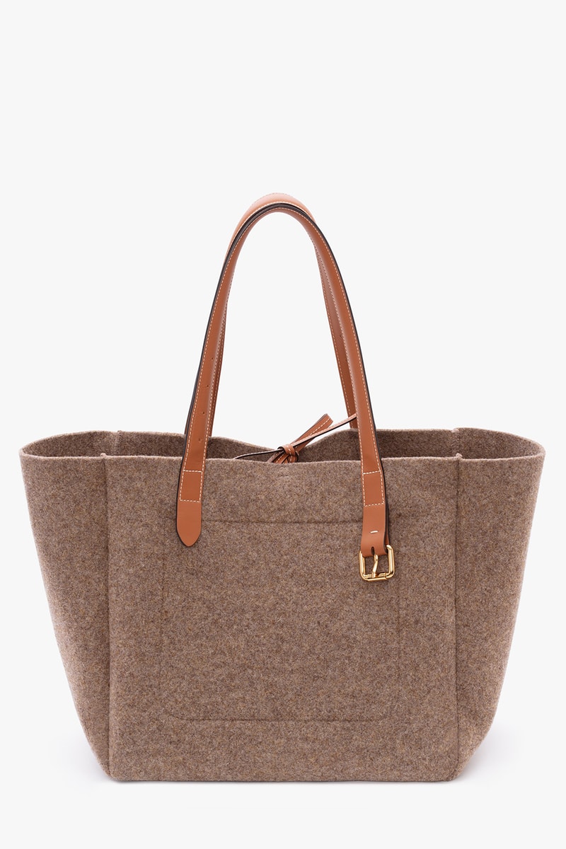 jw anderson belt tote bag fall winter collection black blue orange brown 