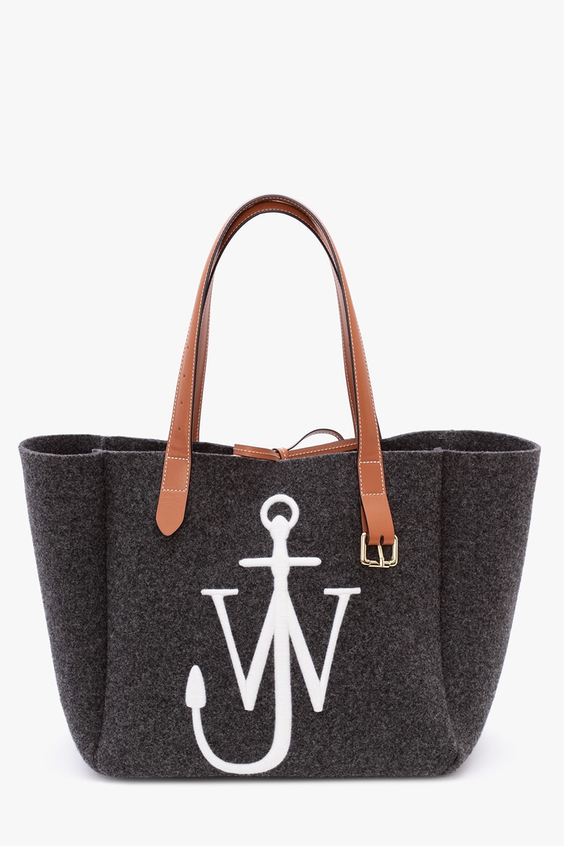 jw anderson belt tote bag fall winter collection black blue orange brown 