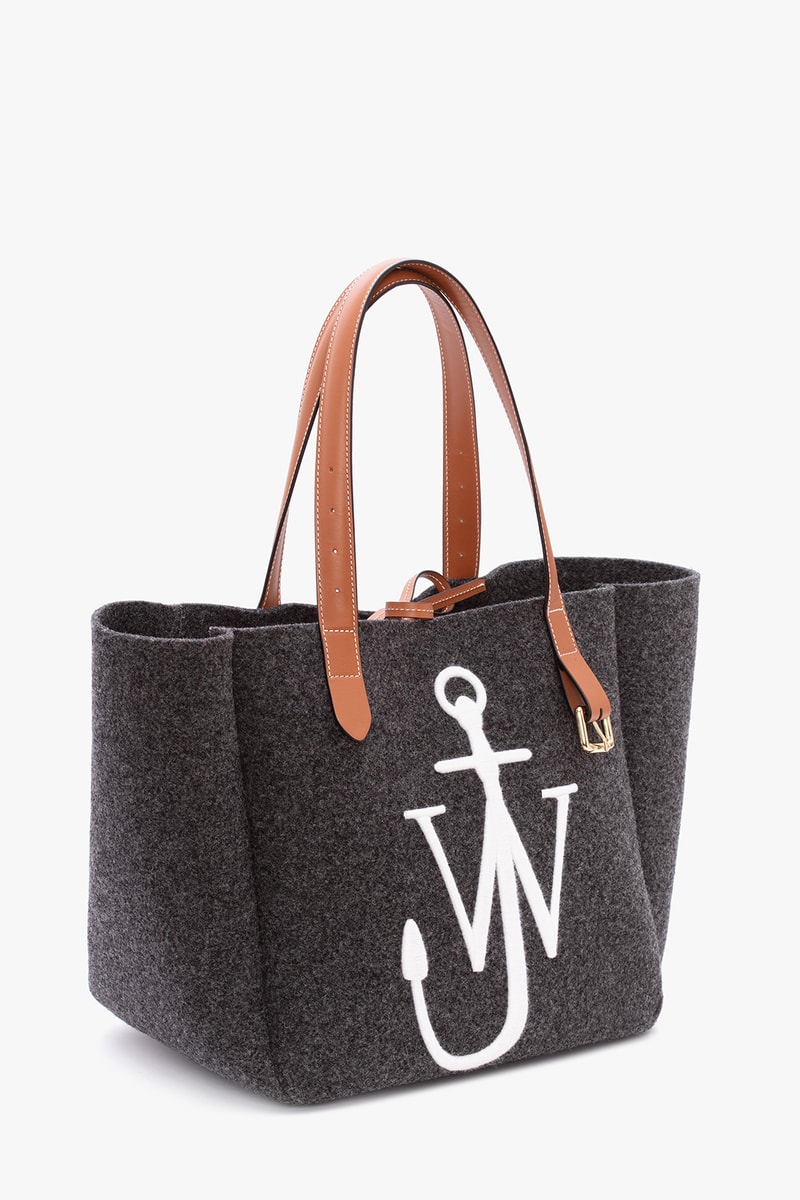 jw anderson belt tote bag fall winter collection black blue orange brown 