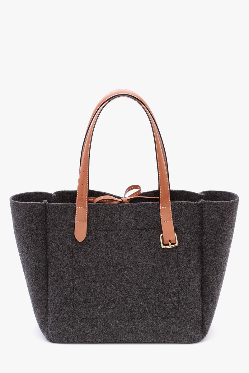 jw anderson belt tote bag fall winter collection black blue orange brown 