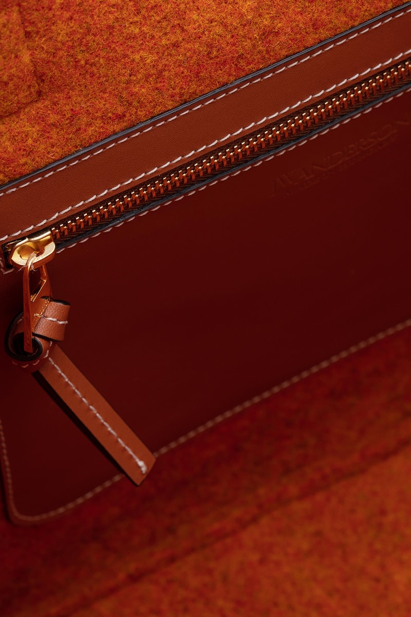 jw anderson belt tote bag fall winter collection black blue orange brown 