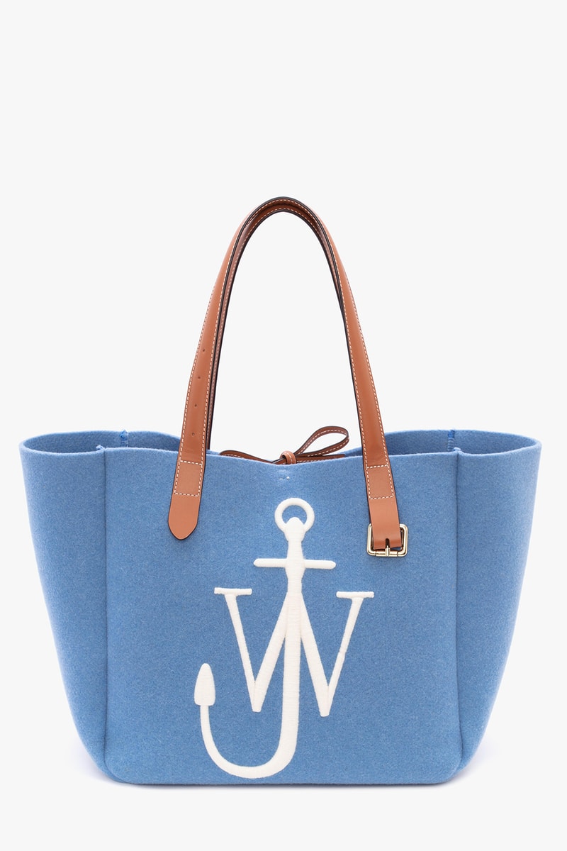 jw anderson belt tote bag fall winter collection black blue orange brown 