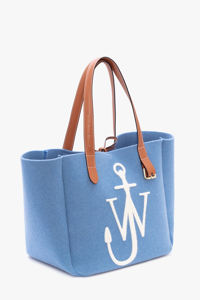 jw anderson belt tote bag fall winter collection black blue orange brown 