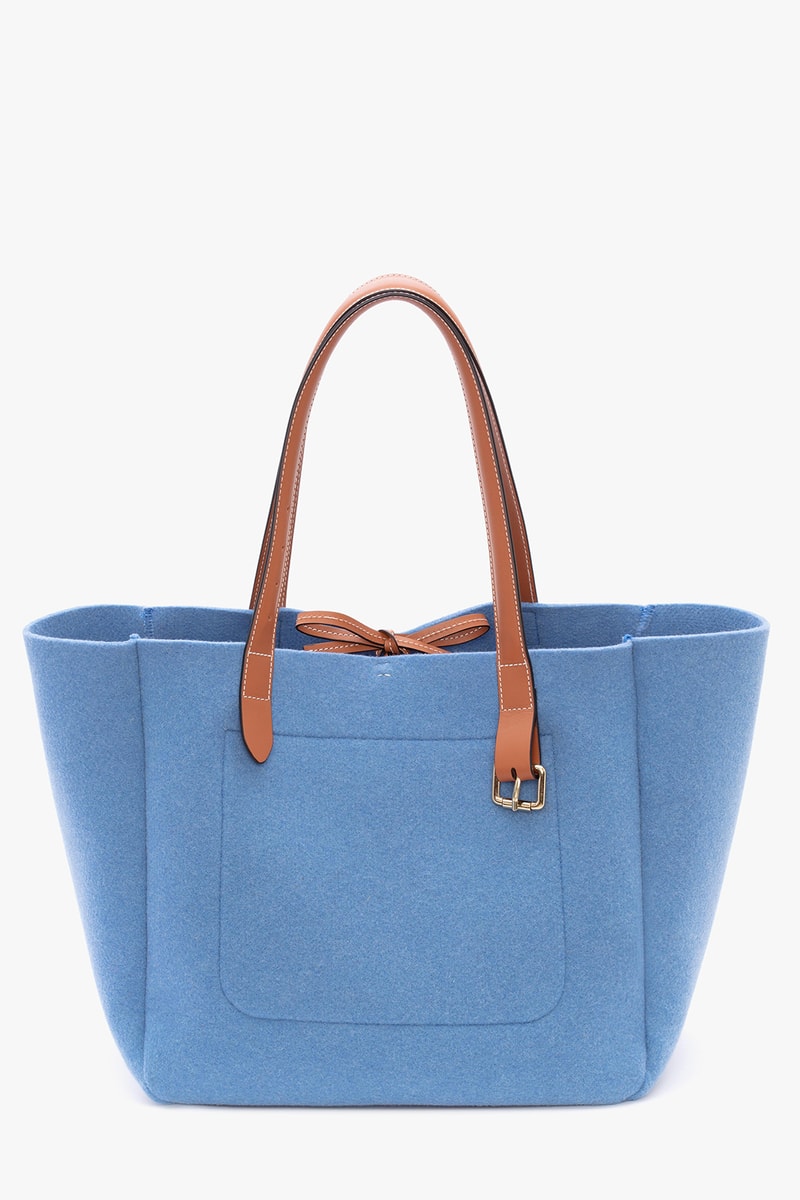 jw anderson belt tote bag fall winter collection black blue orange brown 