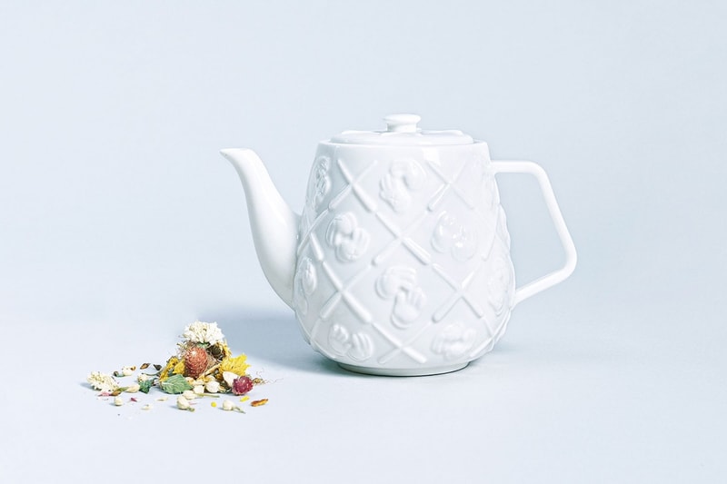 kaws allrightsreserved collaboration xx monogram teapot homeware brian donnelly
