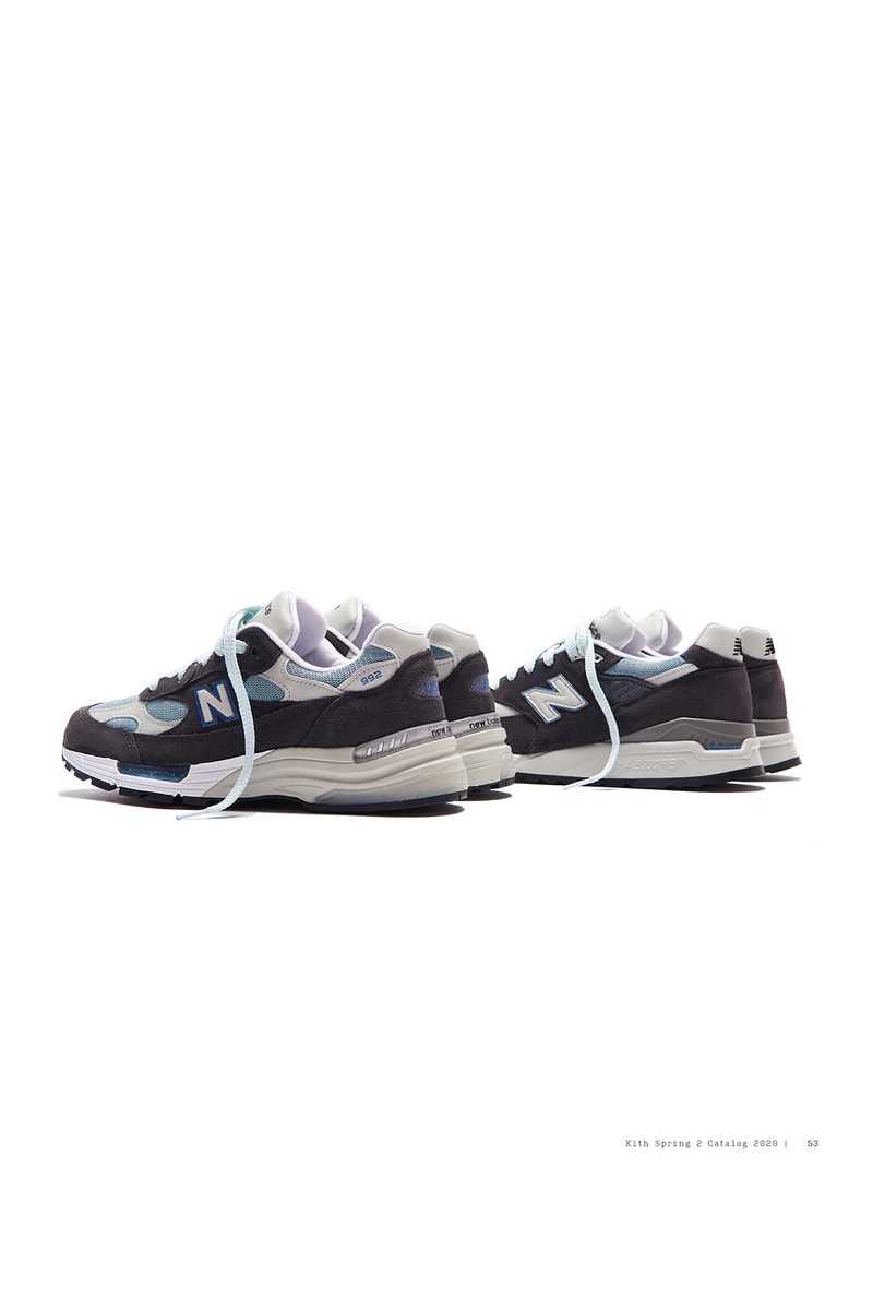 KITH New Balance 992 998 Collaboration Spring Summer 2020 Collection Catalogue