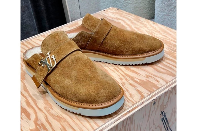 louis vuitton nigo virgil abloh lv slip on mules brown designer shoes footwear