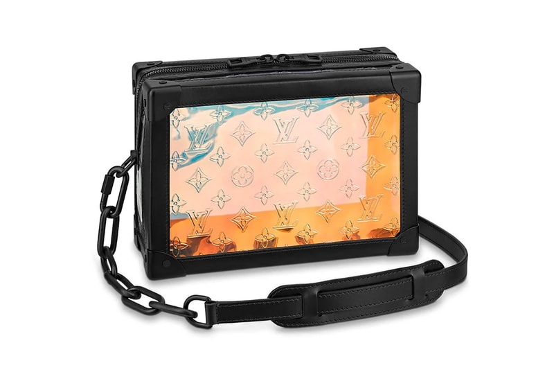 louis vuitton soft drunk designer bag blue black rainbow taiga leather monogram canvas 
