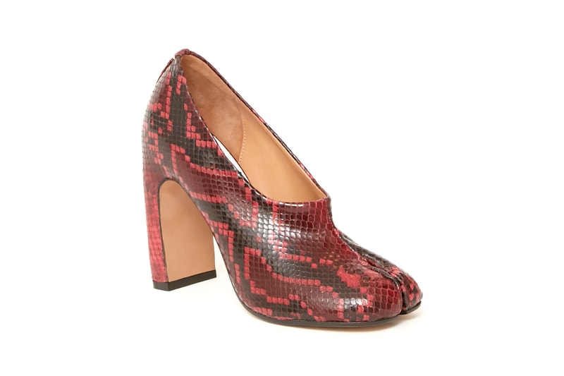 Maison Margiela Fall/Winter 2020 Tabi Boot Plaid Mule Leopard Print Fur