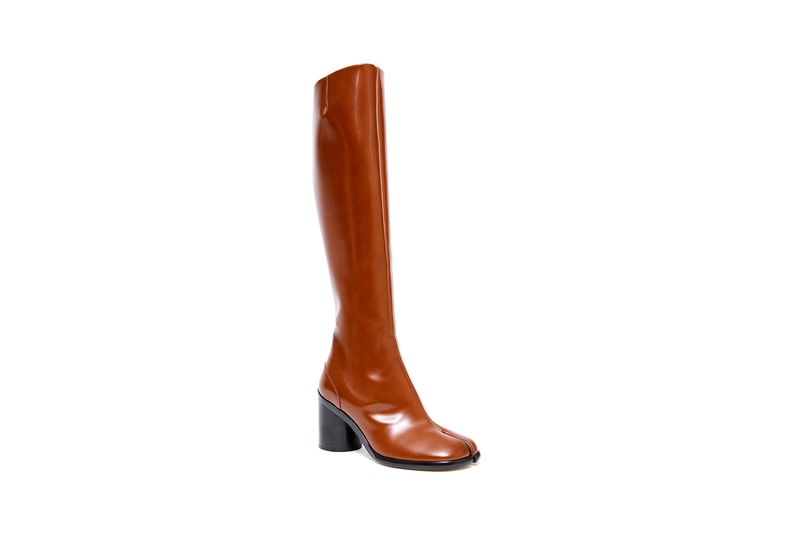 Maison Margiela Fall/Winter 2020 Tabi Boot Plaid Mule Leopard Print Fur