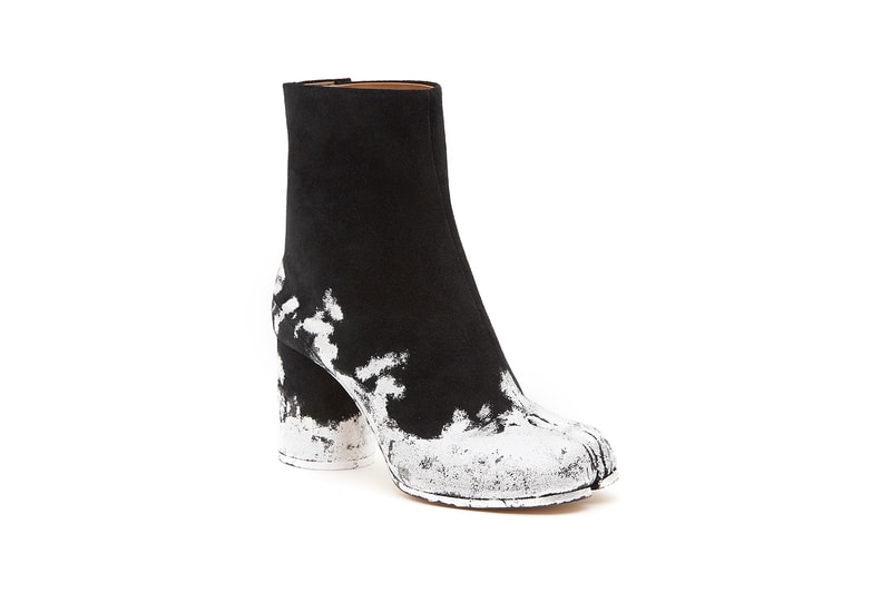 Maison Margiela Fall/Winter 2020 Tabi Boot Plaid Mule Leopard Print Fur