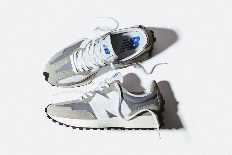 newn balance 327 sneakers blue orange grey black white yellow pink colorway sneakerhead footwear shoes 