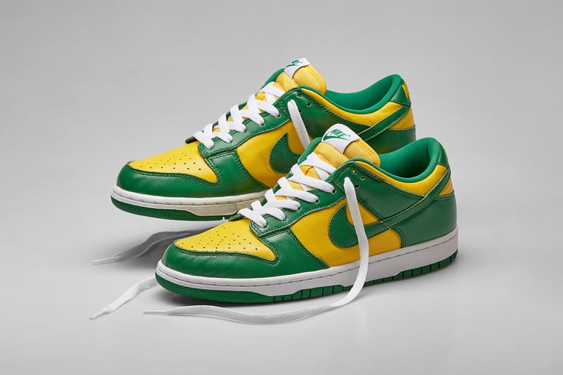 Nike Is Bringing Back The "Brazil" Iteration of Its Dunk Low Range