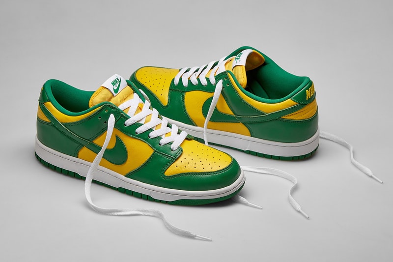 Nike Dunk Low SP Brazil Varsity Maize Pine Green Yellow Sneakers Release Date Price 