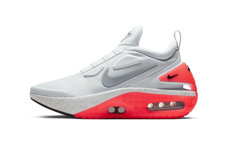 Nike Adapt Auto Max Sneaker Grey Orange