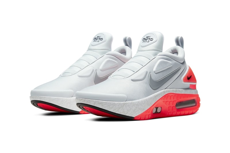 Nike Adapt Auto Max Sneaker Grey Orange