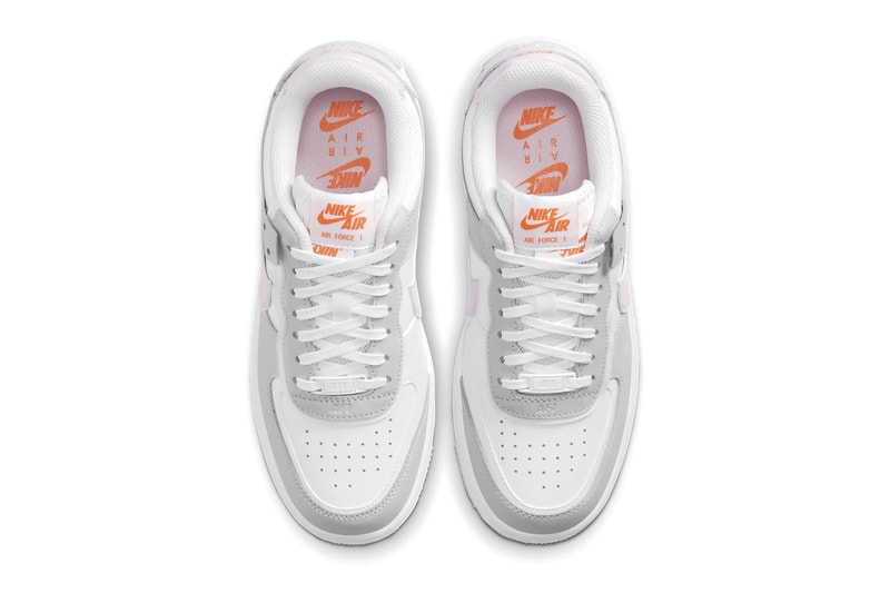 Nike Air Force 1 Shadow Photon Dust/Pink Foam Sneaker Trainer Release Footwear Logo Retro