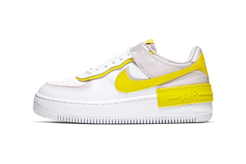 Nike's Latest Air Force 1 Shadow Boasts Spring Shades of "Speed Yellow" and "Barely Rose"