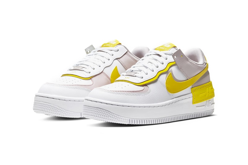 nike air force 1 shadow womens sneakers yellow nude pink white shoes footwear sneakerhead