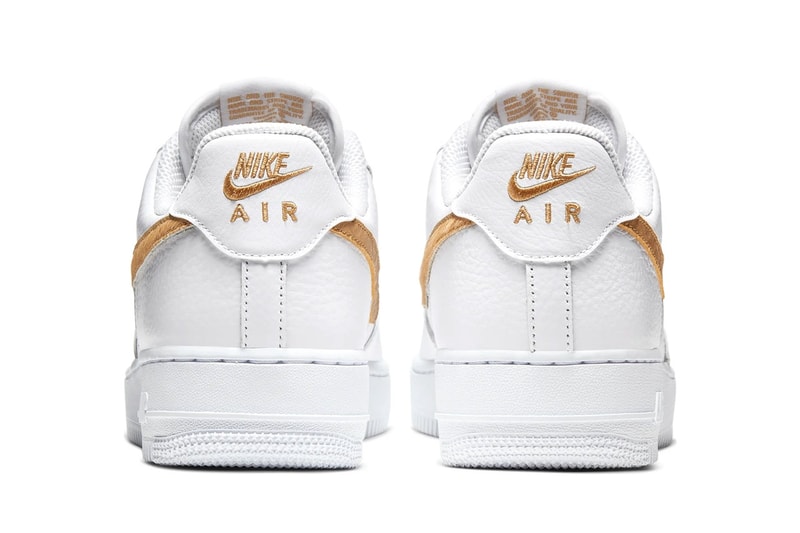 Nike Air Force 1 Animal Print Swoosh Snake Skin Blue Gold Cow Hair Design Release
