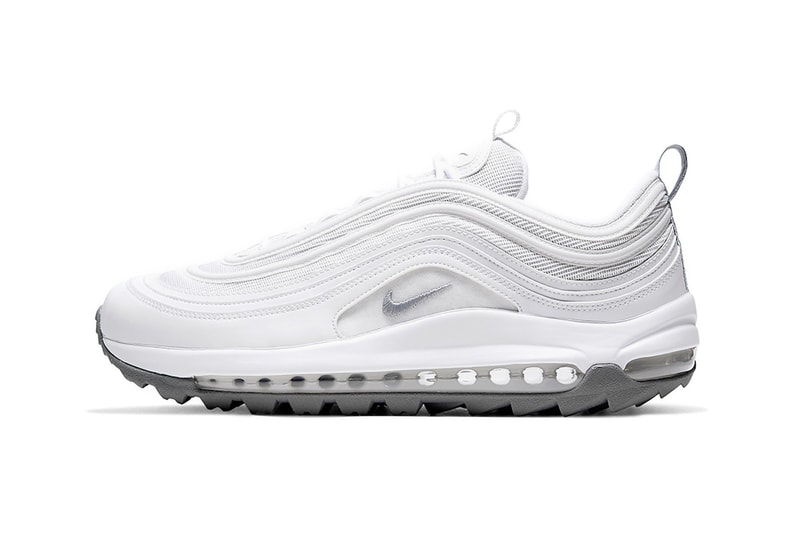 nike air max 97 g golf sneakers triple white colorway sneakerhead shoes footwear