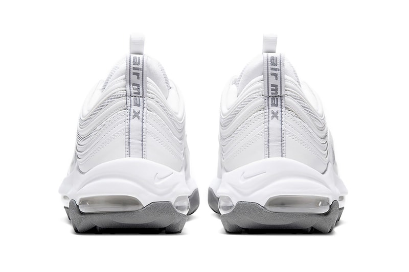 nike air max 97 g golf sneakers triple white colorway sneakerhead shoes footwear