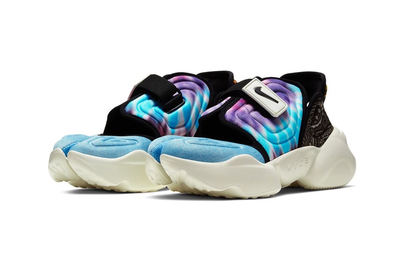 Nike Aqua Rift Gel Black/Sail Tie Dye Paisley Leopard Print
