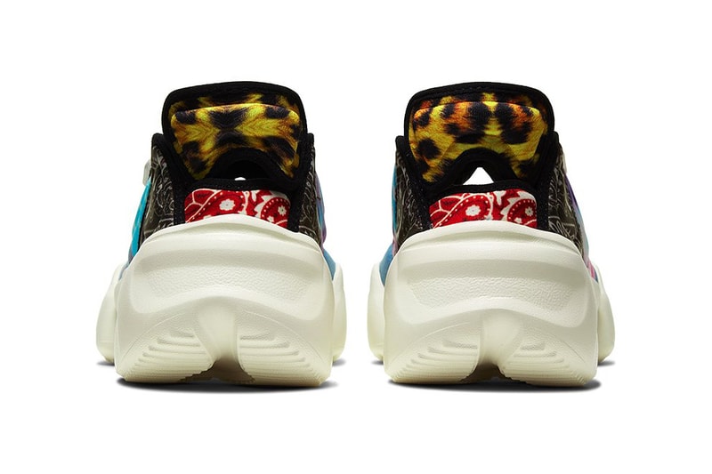 Nike Aqua Rift Gel Black/Sail Tie Dye Paisley Leopard Print
