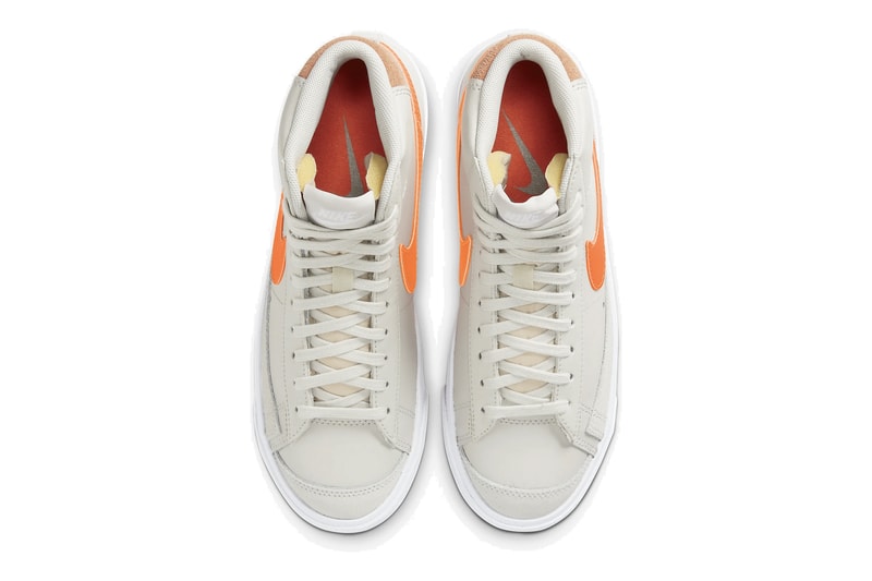 Nike Blazer Mid "Total Orange" Sneaker Release Beige Retro Trainer Shoe