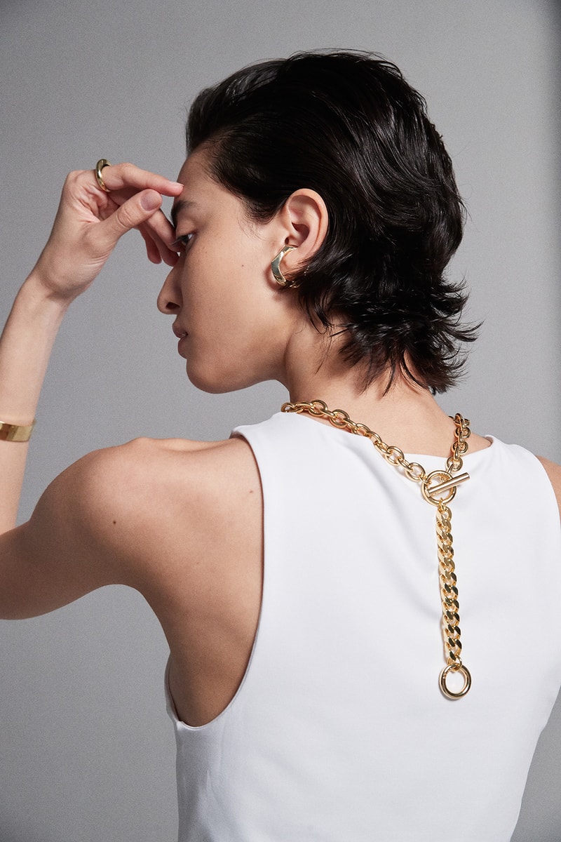 numbering jewelry pre fall collection necklaces bracelets earrings rings anklets gold silver