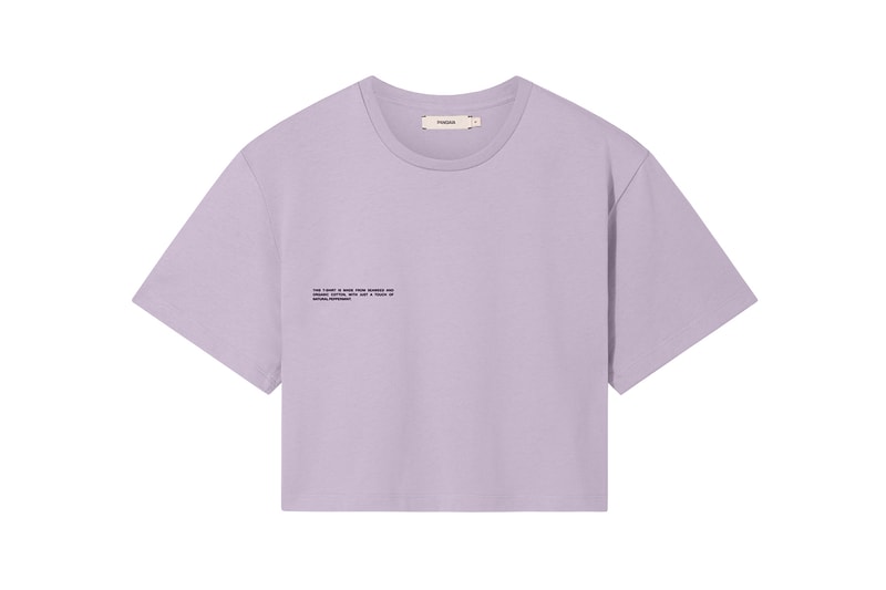 Pangaia Seaweed Family Collection Crop T-Shirt Lavender