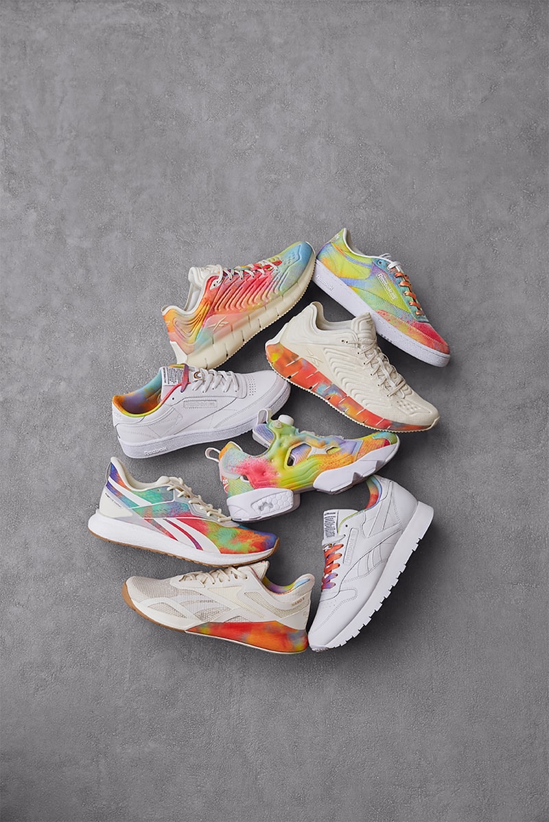 reebok all types of love pride month collection sneakers lgbtq proud notes campaign charity donation