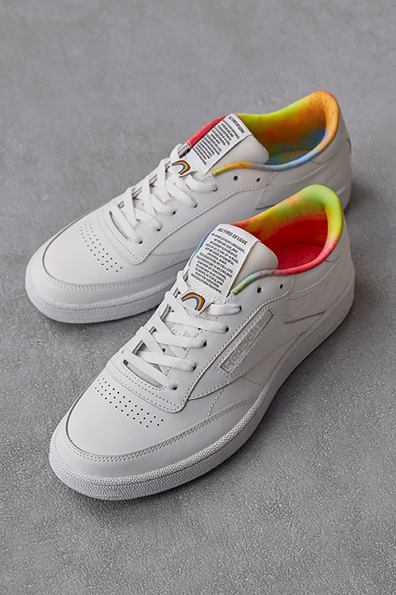 reebok all types of love pride month collection sneakers lgbtq proud notes campaign charity donation