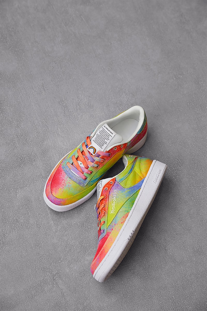 reebok all types of love pride month collection sneakers lgbtq proud notes campaign charity donation