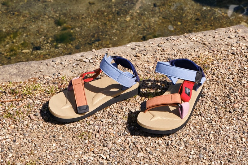 suicoke hay collaboration depa sandals unisex purple pink orange red brown shoes