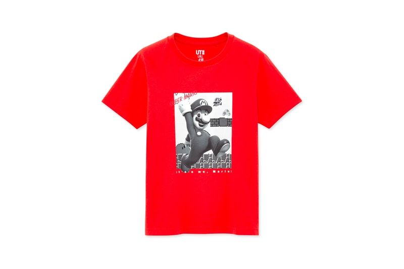 Super Mario Bros. x UNIQLO UT Collaboration Collection T-Shirt Navy White