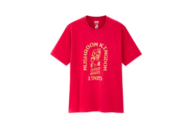 Super Mario Bros. x UNIQLO UT Collaboration Collection T-Shirt Navy White