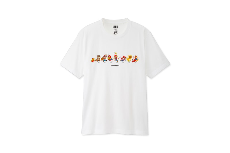 Super Mario Bros. x UNIQLO UT Collaboration Collection T-Shirt Navy White