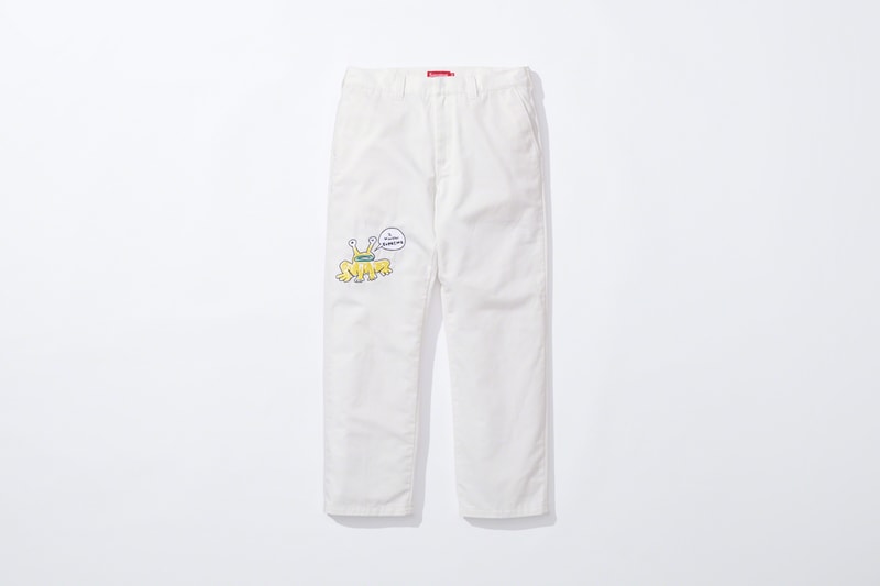 supreme daniel johnston spring summer collaboration art shirts black blue orange pink green white 