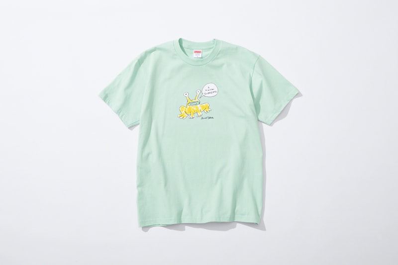 supreme daniel johnston spring summer collaboration art shirts black blue orange pink green white 