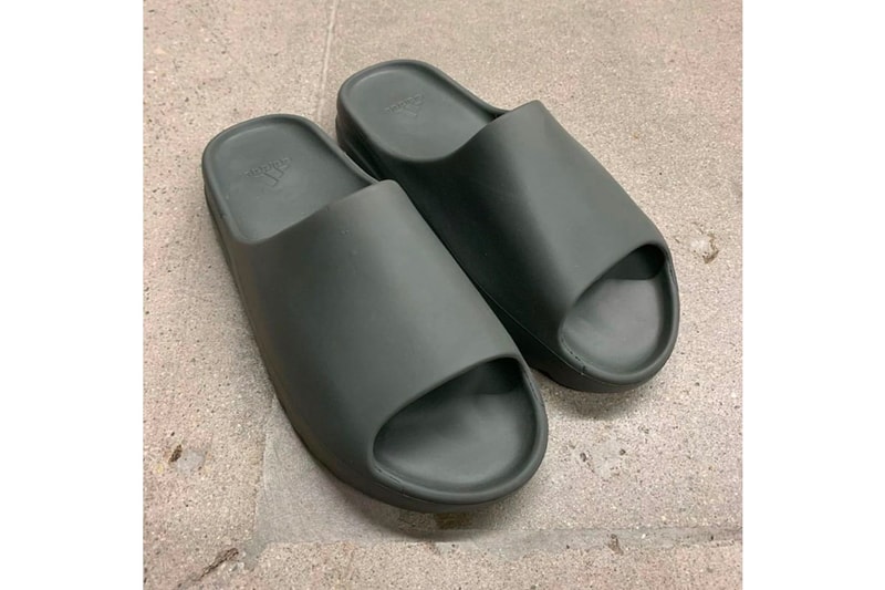 YEEZY SLIDE Core Soot Green Black Kanye West adidas Originals