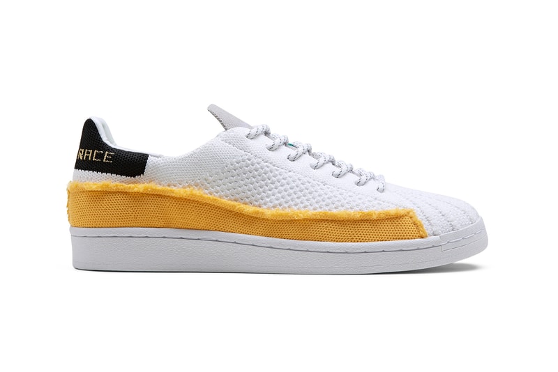 adidas originals pharrell williams collaboration superstar sneakers black white neon green blue shoes footwear sneakerhead