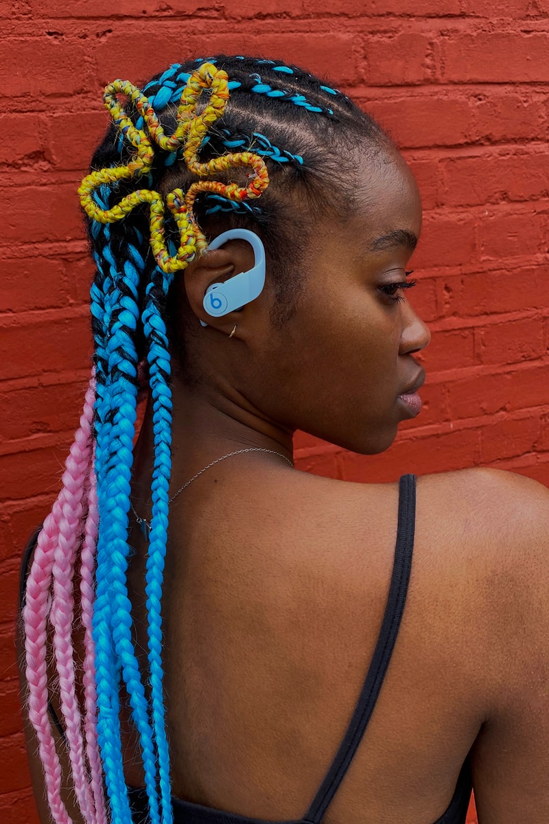 apple beats by dr dre powerbeats pro keash collaboration wireless earphones hairstyle
