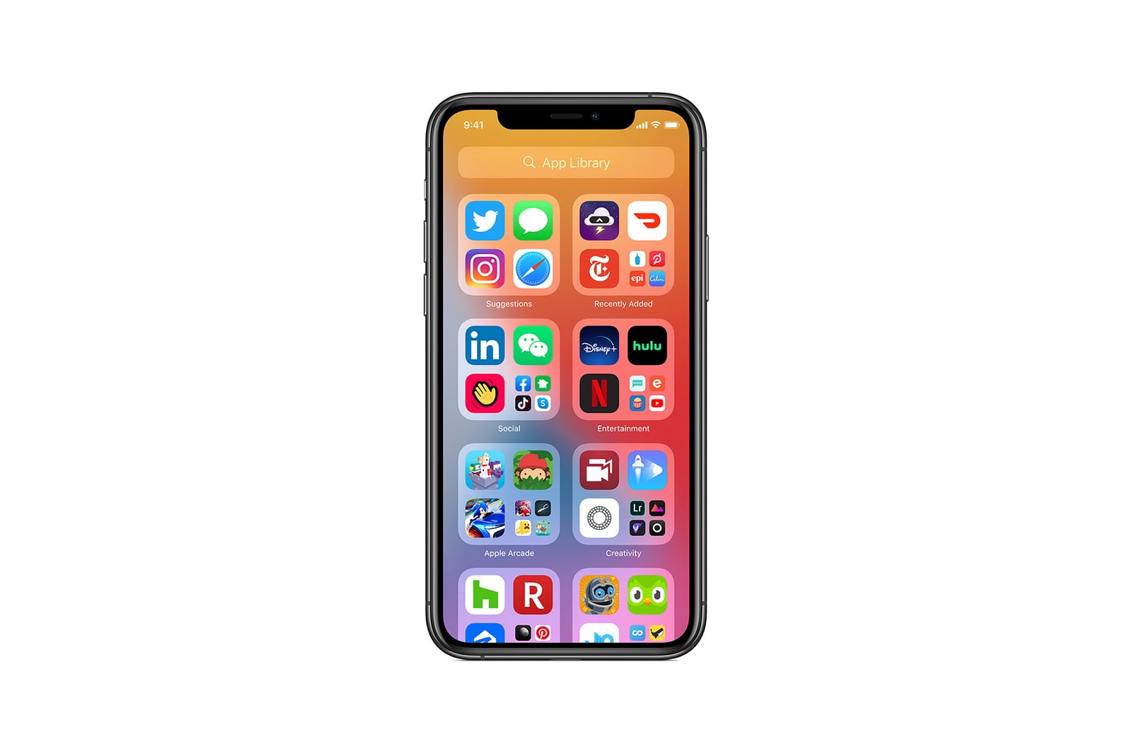 default iphone home screen apps