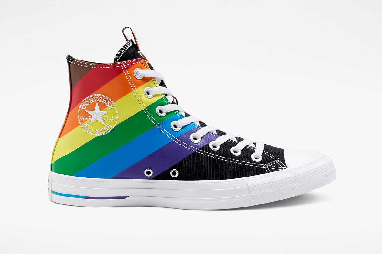 pride month sneakers lgbtq lgbt rainbow nike air force 1 converse chuck 70 hi