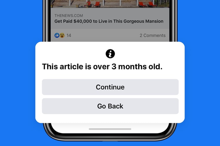 Facebook Will Now Alert You When Sharing Old News
