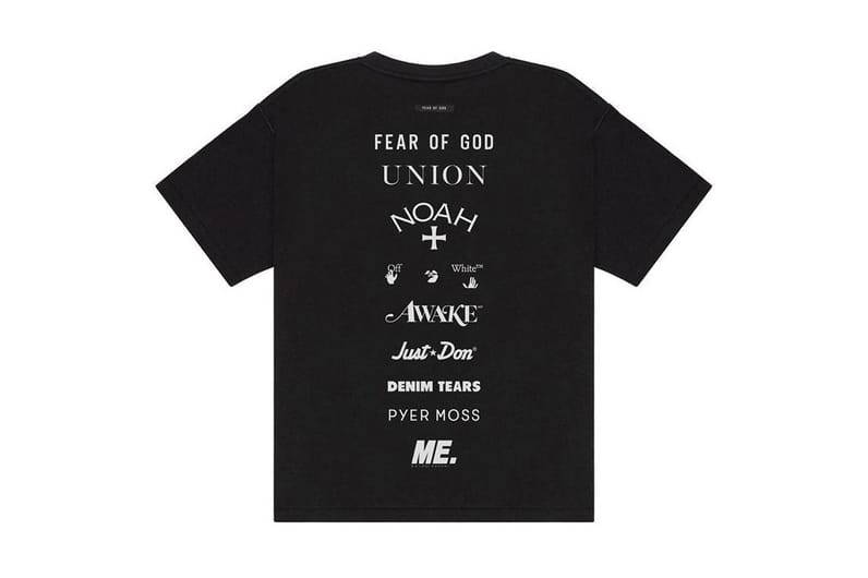 Fear of God Teams up With NOAH, Pyer Moss and More for Charitable T-Shirts