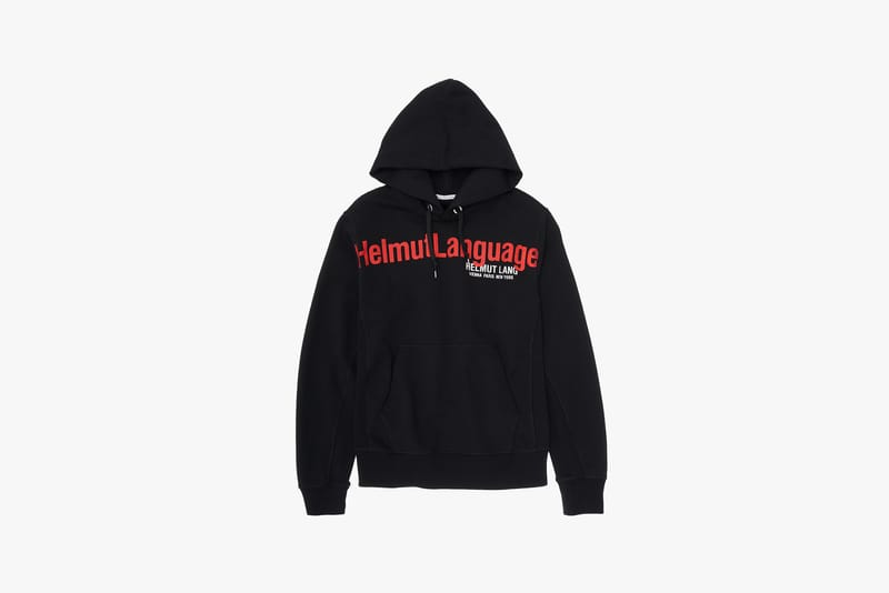 helmut language hoodie